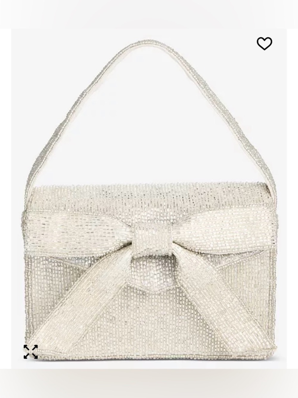 On 34th Beaded Bow Mini Top Handle - Picture 2 of 10